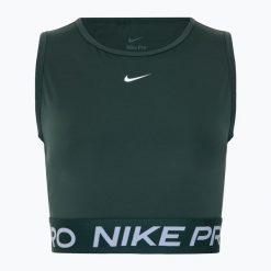 Tank top treningowy damski Nike Pro Dri-Fit. Czarne topy damskie Nike, bez wzorów, bez ramiączek. Za 139.99 zł.
