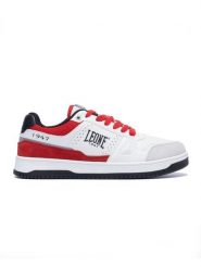 Leone 1947 Męskie trampki. Czerwone trampki i tenisówki męskie LEONE 1947 APPAREL, bez wzorów, bez zapięcia. Za 147.31 zł.