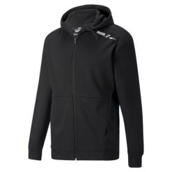 Bluza Sportowa Męska Puma Rad/Cal Fz Dk. Czarne bluzy bez kaptura męskie Puma, bez wzorów, sportowe, bez kołnierzyka, bez ramiączek. Za 198.99 zł.