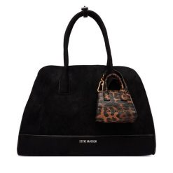 Torebka Steve Madden. Czarne torebki klasyczne damskie Steve Madden, bez wzorów, bez dodatków. Za 559.99 zł.