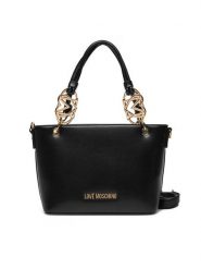 LOVE MOSCHINO Torebka JC4052PP1MLF0000 Czarny. Czarne torebki klasyczne damskie Love Moschino, bez wzorów, ze skóry, bez dodatków. Za 559.99 zł.