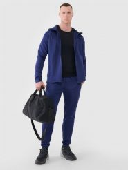 4F Spodnie treningowe szybkoschnące męskie - granatowe 3XL. Niebieskie spodnie dresowe męskie 4f, z dresówki. Za 179.99 zł.