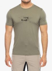 Koszulka z nadrukiem CMP Verte T-Shirt. Zielone t-shirty męskie CMP, m, bez wzorów, z elastanu, bez kołnierzyka. Za 154.99 zł.