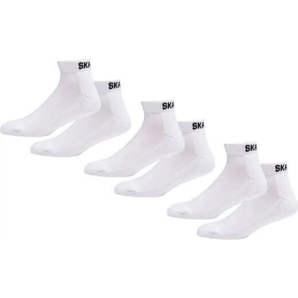 Odzież Skarpety unisex SkatePro Ankle Socks 3-Zestaw - Biały - 43-45. Biała skarpetki damskie SKATEPRO, bez wzorów. W wyprzedaży za 23.99 zł.
