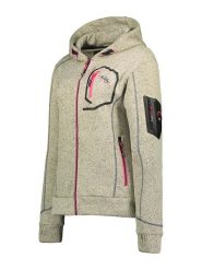 Geographical Norway Kurtka polarowa "Telectra" w kolorze szaro-beżowym rozmiar: XXL. Brązowe kurtki damskie Geographical Norway, xxl, z aplikacjami, z polaru, bez kaptura. Za 136.13 zł.