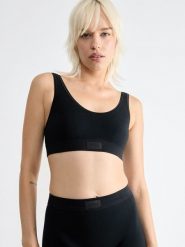 Sloggi Top "Double Comfort" w kolorze czarnym rozmiar: 38. Czarne topy damskie Sloggi, bez wzorów, bez kołnierzyka. Za 47.95 zł.
