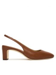 LAUREN RALPH LAUREN Czółenka 802P00096002 Brązowy. Brązowe czółenka damskie Lauren Ralph Lauren, bez wzorów, ze skóry, bez obcasa. Za 559.99 zł.