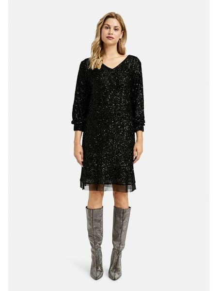 Milano Italy Sukienka w kolorze czarnym rozmiar: 38. Czarne sukienki damskie Milano Italy, na co dzień, bez wzorów, bez kołnierzyka, bez ramiączek, midi, proste. Za 260.99 zł.