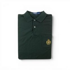 Second life - Polo Ralph Lauren koszulka męska z krótkim rękawem - Stan dobry. Czarne koszulki polo męskie Ralph Lauren, l, bez wzorów, z materiału, bez ramiączek. Za 106.46 zł.