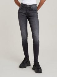 G-Star Dżinsy "Lhana" - Skinny fit - w kolorze antracytowym rozmiar: W30/L32. Czarne jeansy damskie G-Star. Za 190.63 zł.