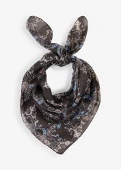 Apaszka z czystego jedwabiu. Brązowe apaszki damskie bonprix, bez wzorów, z jedwabiu, eleganckie. Za 74.99 zł.