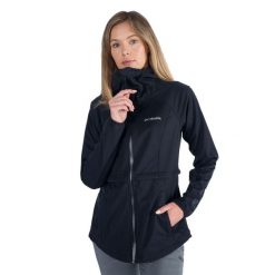 Kurtka softshell damska Columbia Canyon Meadows Softshell. Czarne kurtki softshell damskie Columbia, xs, bez wzorów, z softshellu, bez kaptura. W wyprzedaży za 473.10 zł.