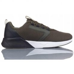 Buty do chodzenia męskie Puma Retaliate Tongue. Zielone buty sportowe na co dzień męskie Puma, z materiału, bez zapięcia, trekkingowe. Za 283.50 zł.