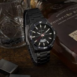 Zegarek męski bransoleta duży solidny z datownikiem czarny premium Beltimore BT03. Czarne zegarki męskie . Za 149.99 zł.