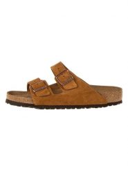 Birkenstock Skórzane klapki "Arizona" w kolorze jasnobrązowym rozmiar: 43. Brązowe klapki i japonki męskie Birkenstock. Za 498.95 zł.