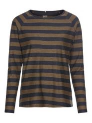 Camel Active Koszulka w kolorze granatowo-brązowym rozmiar: XS. Brązowe bluzki damskie Camel Active, xs, bez wzorów, z bawełny, bez kołnierzyka, bez ramiączek. Za 83.42 zł.