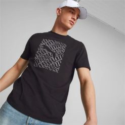 T-shirt z krótkim rękawem męski Puma GRAPHICS CAT. T-shirty męskie Puma, m, bez wzorów, bez kołnierzyka. Za 119.00 zł.