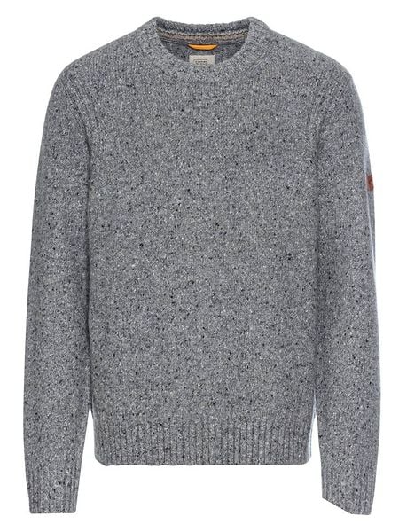 Camel Active Sweter w kolorze szarym rozmiar: 3XL. Szare swetry męskie Camel Active, xl, z aplikacjami, ze skóry, bez kołnierzyka. Za 226.24 zł.