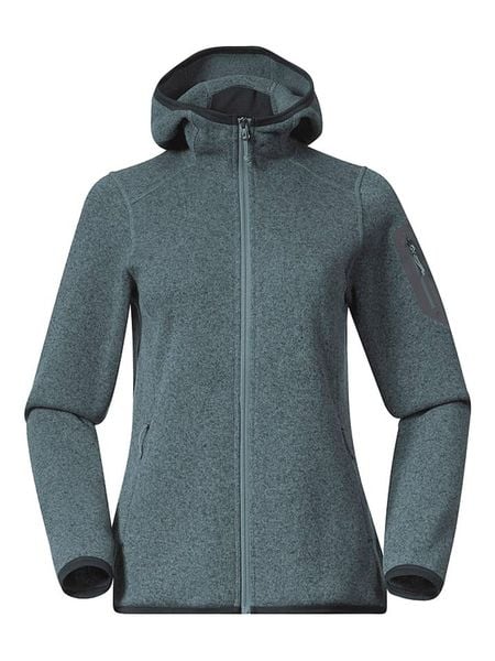 Bergans Kurtka polarowa w kolorze szaroniebieskim rozmiar: S. Zielone kurtki damskie Bergans, s, bez wzorów, z polaru, bez kaptura. Za 218.57 zł.