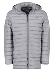 Geographical Norway Kurtka pikowana "Amigo" w kolorze jasnoszarym rozmiar: M. Szare kurtki męskie Geographical Norway, m, bez wzorów, bez kaptura. Za 158.10 zł.