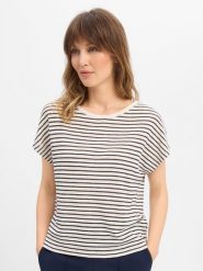 Drykorn Koszulka damska - Vanope Kobiety biały|wielokolorowy, L. Białe t-shirty damskie Drykorn, l, bez wzorów, z bawełny, bez kołnierzyka. Za 379.95 zł.