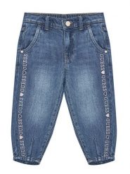 Guess Jeansy K5GA01 D4MU2 Niebieski Regular Fit. Niebieskie spodnie dziewczęce Guess, z jeansu. Za 139.99 zł.