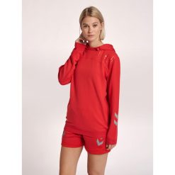 Damska bluza z kapturem Hummel hmlLEAD poly. Czerwone bluzy sportowe damskie HUMMEL, xl, z materiału. W wyprzedaży za 237.55 zł.