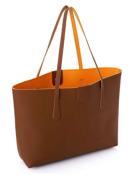 Lucky Bees Shopper bag w kolorze jasnobrązowym - 42 x 28 x 11 cm rozmiar: onesize. Brązowe shopper bag damskie Lucky Bees, bez wzorów, z materiału, na ramię, bez dodatków. Za 73.95 zł.