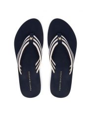 Tommy Hilfiger Japonki FW0FW09196 Granatowy. Niebieskie klapki damskie Tommy Hilfiger, bez wzorów, z syntetyku, bez obcasa. Za 189.99 zł.