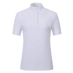 Damska koszulka polo na zawody Euro-Star Isabel. Białe bluzki damskie EURO-STAR, bez wzorów, retro, bez kołnierzyka, bez ramiączek. Za 397.50 zł.