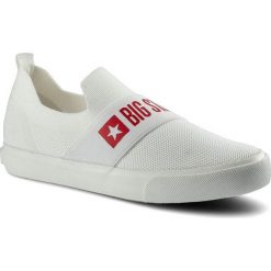 Białe Tenisówki Damskie Big Star Lekkie Półbuty. Białe półbuty damskie Big Star, bez wzorów, z bawełny, biznesowe, bez obcasa. Za 129.00 zł.
