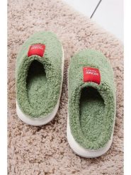 Trendyol Kapcie w kolorze zielonym rozmiar: 37. Zielone kapcie damskie Trendyol, z materiału. Za 65.95 zł.