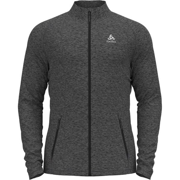 Bluza polarowa męska Odlo Mid TENCIA zapinana na zamek. Szare bluzy bez kaptura męskie Odlo, m, z polaru. Za 455.30 zł.