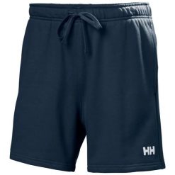 Szorty Helly Hansen Terry Loop 6". Niebieskie szorty męskie Helly Hansen, bez kołnierzyka. Za 286.50 zł.
