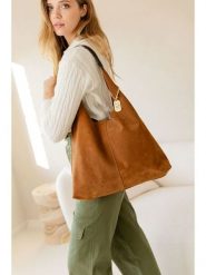 Anna Morellini Skórzana torebka "Darizita" w kolorze jasnobrązowym - 45 x 58 x 5 cm rozmiar: onesize. Brązowe torebki klasyczne damskie Anna Morellini, bez wzorów, z materiału, bez dodatków. Za 304.99 zł.