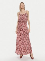 ONLY Sukienka letnia Nova 15222217 Różowy Regular Fit. Czerwone sukienki damskie Only, na lato, bez wzorów, z wiskozy, bez kołnierzyka, bez ramiączek. Za 109.99 zł.