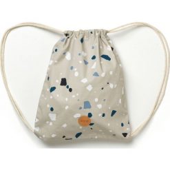 Worek dla dzieci Terrazzo szary. Szare walizki Ferm Living, bez wzorów, z bawełny, duże. Za 60.00 zł.