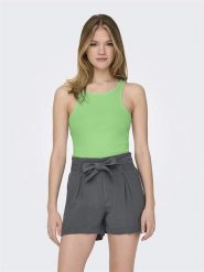 ONLY Top w kolorze zielonym rozmiar: XL. Zielone topy damskie Only, xl, bez wzorów, prążkowane, bez kołnierzyka. Za 32.98 zł.