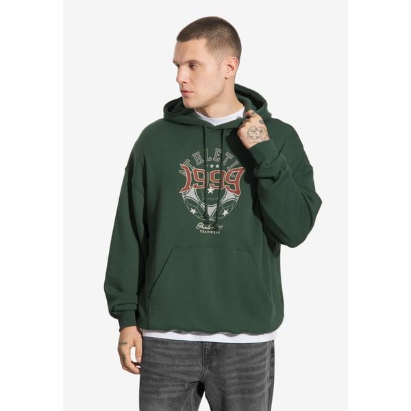 Bluza sportowa męska Prosto Athletic z kapturem. Zielone bluzy sportowe męskie Prosto., bez wzorów, sportowe, bez kołnierzyka, bez ramiączek. W wyprzedaży za 251.99 zł.