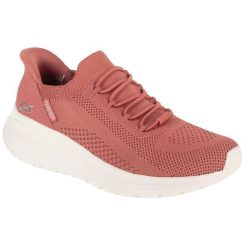 Buty sportowe Sneakersy damskie, Slip-Ins: Bobs Sparrow 2.0 - Lucky Run. Czerwone buty sportowe na co dzień damskie Skechers, bez wzorów, trekkingowe. Za 299.99 zł.