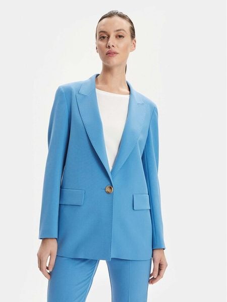 Marella Marynarka Estella 2413041131 Niebieski Oversize. Niebieskie marynarki i żakiety damskie Marella, bez wzorów, z syntetyku. Za 939.99 zł.