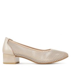 Półbuty Caprice. Półbuty damskie Caprice, bez wzorów, bez obcasa, na obcasie. Za 219.99 zł.