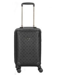 Guess Walizka w kolorze czarnym - 32 x 53 x 22 cm rozmiar: onesize. Czarne walizki Guess, z aplikacjami, z materiału. Za 543.99 zł.