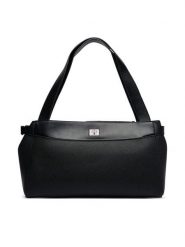 Calvin Klein Torebka Mix Media Work Tote LV04F3887G Czarny. Czarne torebki klasyczne damskie CALVIN KLEIN, bez wzorów, ze skóry, bez dodatków. Za 649.99 zł.