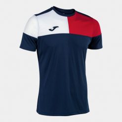 Koszulka Joma Crew V. Białe t-shirty sportowe męskie Joma, bez ramiączek, do piłki nożnej. Za 165.99 zł.