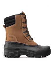 CMP Śniegowce Kinos Snow Boots Wp 3Q48867 Brązowy. Brązowe buty zimowe męskie CMP, z nubiku, bez zapięcia. Za 407.99 zł.