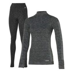 Heat Keeper zestaw termiczny Damskie Premium - koszulka + legginsy termoaktywne. Czarne bielizna termoaktywna damska HEAT KEEPER, m, bez wzorów. W wyprzedaży za 199.99 zł.