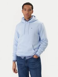 Tommy Jeans Bluza DM0DM20742 Błękitny Regular Fit. Niebieskie bluzy bez kaptura męskie Tommy Jeans, m, z bawełny. Za 329.99 zł.