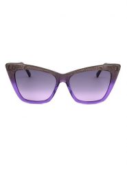 Jimmy Choo Damskie okulary przeciwsłoneczne w kolorze fioletowym rozmiar: 55. Różowe okulary przeciwsłoneczne damskie Jimmy Choo. Za 393.45 zł.