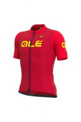 Koszulka rowerowa męska Alé Cycling Solid Cross. Czerwone t-shirty sportowe męskie ALÉ CYCLING, m, z elastanu, bez ramiączek, na fitness i siłownię. Za 315.75 zł.